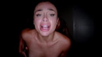 Brunette teen demolished and cumshot by a massive bbc swallows cumshot