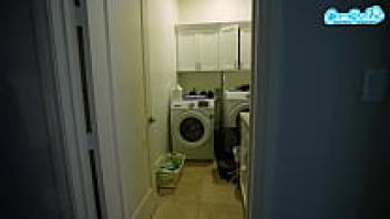 Hot milf step mom caught masturbating fucked by step son brother caught