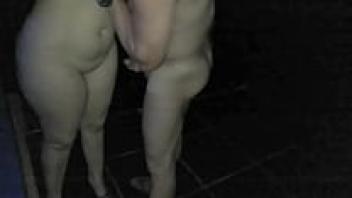 My friend sucking my wife tits and put his dick very close to the pussy fucks friend