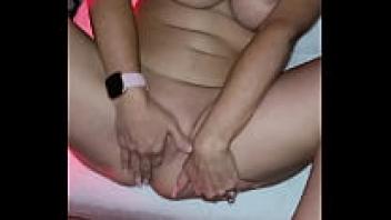 Finger deep and large boobs natural boobs