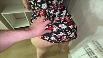 Stepmom allowed to touch her big tits and ass and stepson fucked her in her mouth and anal seductive stepmom