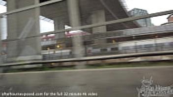 Holiday in stockholm turns into 3waylesbian glowstick pussy gaping eating party house party