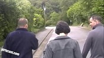 Lisa and her cuckold outdoor threesome amateur outdoor