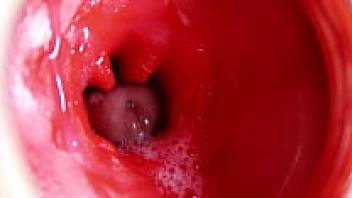 Camera inside pussy powerfull cum in pussy best internal asmr in 4k more sperm creampie sperm