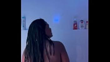 Homemade amateur shower time stepdad shower