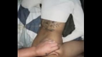 Petite girl gets creampie cleaning petite