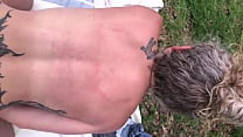 Mature amateur porn anal sex creampie outside homemade amateur