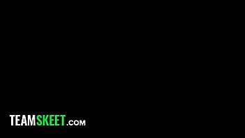 Teamskeet busty slut lena paul fucked outside on 4th of july titty busty