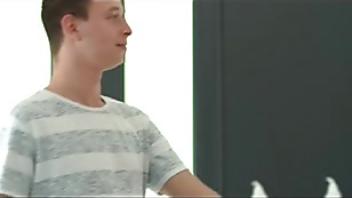 Busty blonde stepmom and stepdaughter share boyfriend s cock companion stepdaughter