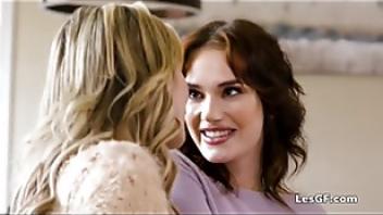 Pussy and ass eating foursome on the sofa scissoring foursome