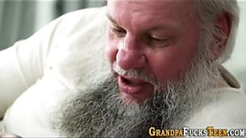 Kinky teen licks old mans ass asshole kinky