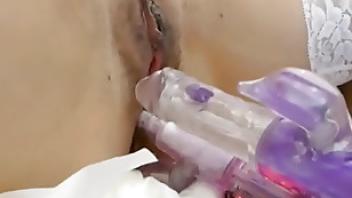 Japanese amateur husband who makes his wife sex with two young men cockold husband