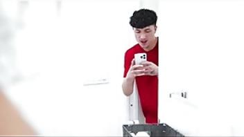 Hot latina stepaunt catches me creepin amp fucks me1 spycam catches