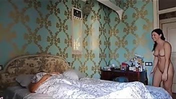 Brunette pov blowjob big dick and doggystyle in the morning cum insidet8dkceib closeup morning