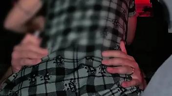 Stepsister make amazin cowgirl sex on car busty stepsister