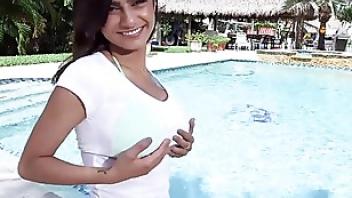 Mia khalifa in a bikini getting interviewed and having sex fuck yeah prick khalifa