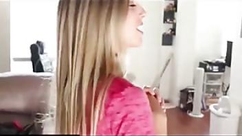 Sexy loving kimber face fucks the repair guycuuz teenfidelity kimber