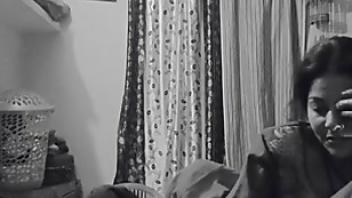 Real sex in night with lover in flashlight lingerie night