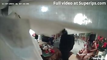 Ipcam korean girl takes erotic christmas photos chubby korean