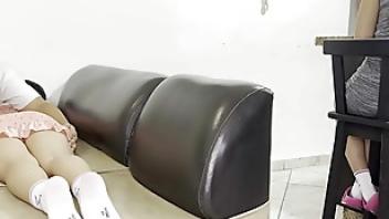 My stepdaughter likes how i give her a massage and she stays quiet erotic massage