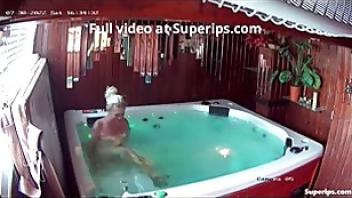 Ipcam busty german milf gets fucked in a jacuzzi tanned german