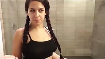 Busty stepdaughter with hairy pussy gets fuckedovbt shaved pussy