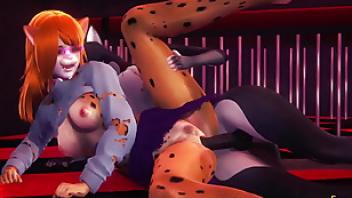 Furry yiff hentai cat x leopard japanese fursuit manga anime cartoon porn zootropia hentai