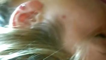 Fishnet fucking with italian couple romantic couple