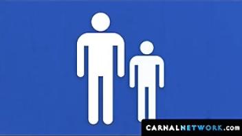 Young marcus ryder cried out with joy as the dilf impaled him in the reverse cowboy position cowgirl position