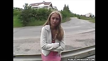 Sabrina wants to fuck hard her son friend touching friend