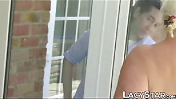 British grandma seduces guy into hammering her balls deep brown balls