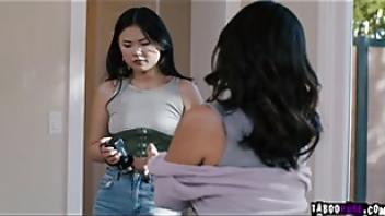 Kimmy kimm and seth gamble leads lulu chu through her first kinky experience nanny kimmy