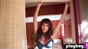 Sexy latina milf steph posing in hot lingerie and revealed perfect booty showing perfect