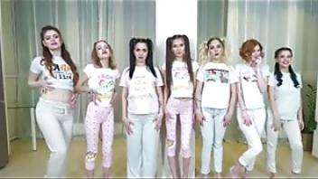 A crowd of chicks substitutes all holes for sex during an orgyksh3ezy horny chicks