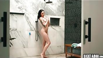 Wet charlotte sins fucks her roommate after she pounded ass on big dildo blonde charlotte