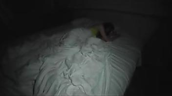 My stepbrother fucks me at night while our parents are sleeping caucasian stepbrother