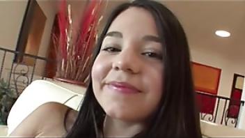 Teen get fucked hard in her hairy pussy beautiful black pussy