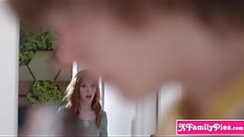 Stepbro sniffing panties of his new sexy teen stepsister maddi collins redhead stepsister