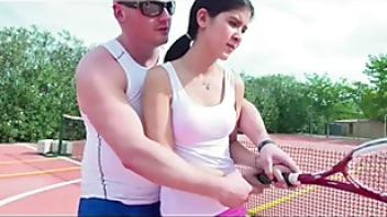 Oh my tennis teacher fucked me today at practicecnh1 english today