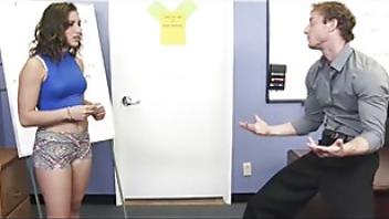 After a long study session petite lucie cline needs cock to re energizeuvtd threesome session