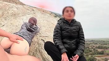 I invited my best friend girlfriend to go for a walk on scream mountain fucks friend