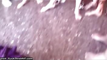 Shione tremendous bukkake with the busty girlspkybh hardcore bukkake