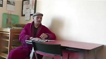 Horny old pervert asks his asian nursemaid to fuckrsv3 busty asian