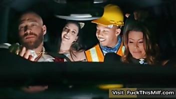 Xander amp ricky get lucky enough to fuck each other hot wifes alexis fawx amp angela white cougar alexis