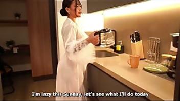 The guy is wearing a mask and she offers him her big tits as a giftxufc monroe wearing