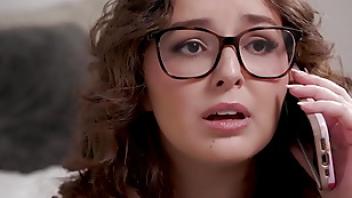 Adult time uptight college student leana lovings seduced for taboo fuck with sexy stepcousin masseuse leana