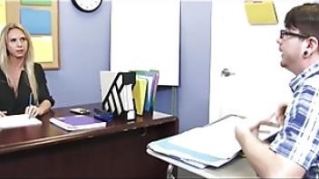 Mrs tyler is just ready to be her students first sex teacher7ym8 fucks students