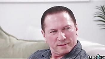 Curious teen stepdaughter satine summers asks her stepdad to guide her comrade stepdaughter