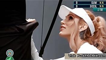 Sarah jessie tries to sabotage zac wild shot by putting his dick deep in her cute assghwckd couple sarah