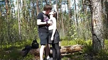 Vacation trip pause for passionate forest quickie by the roadcdjk0csd cloted quickie